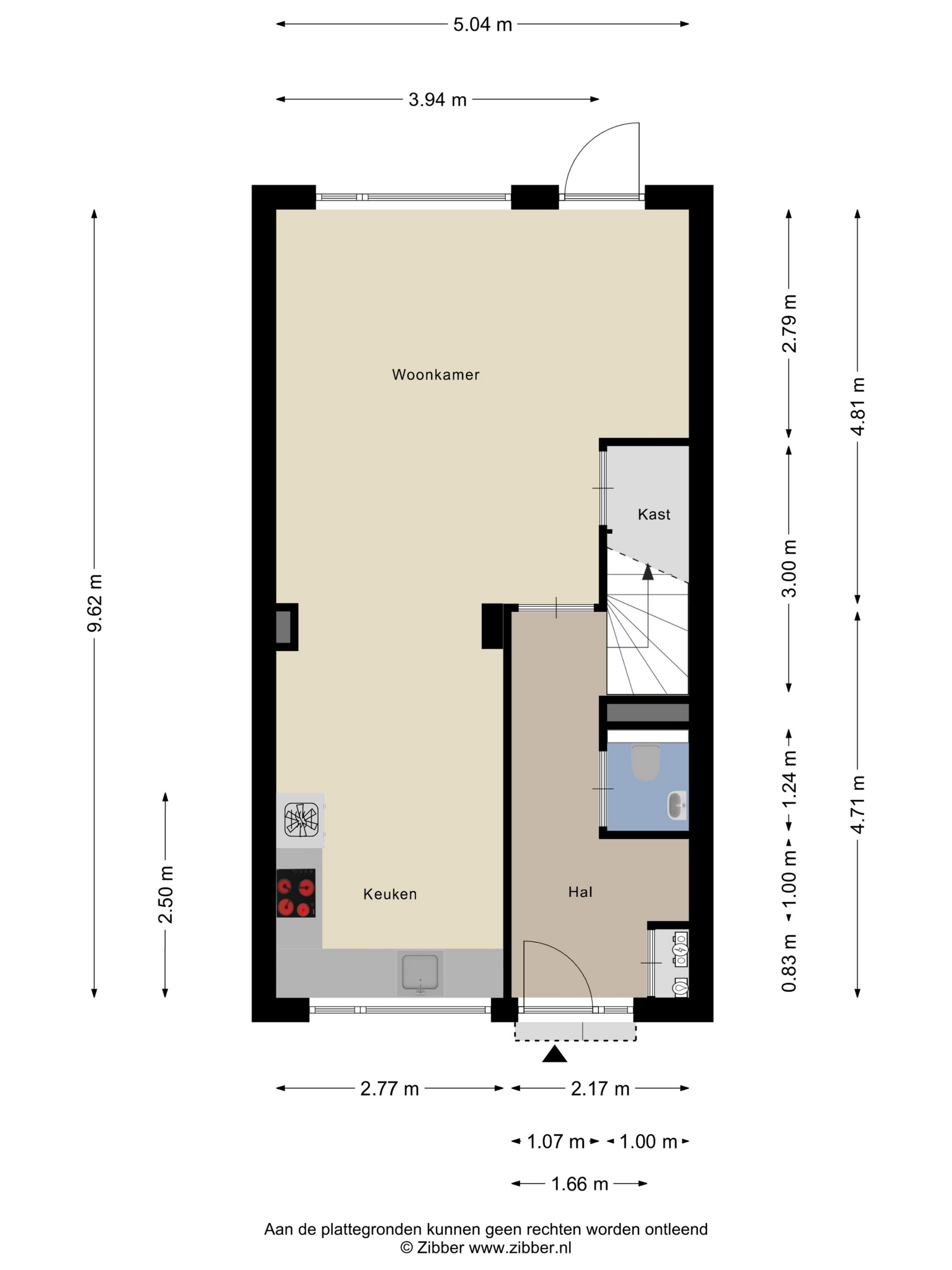 Plattegrond 1 van MacBridestraat 43