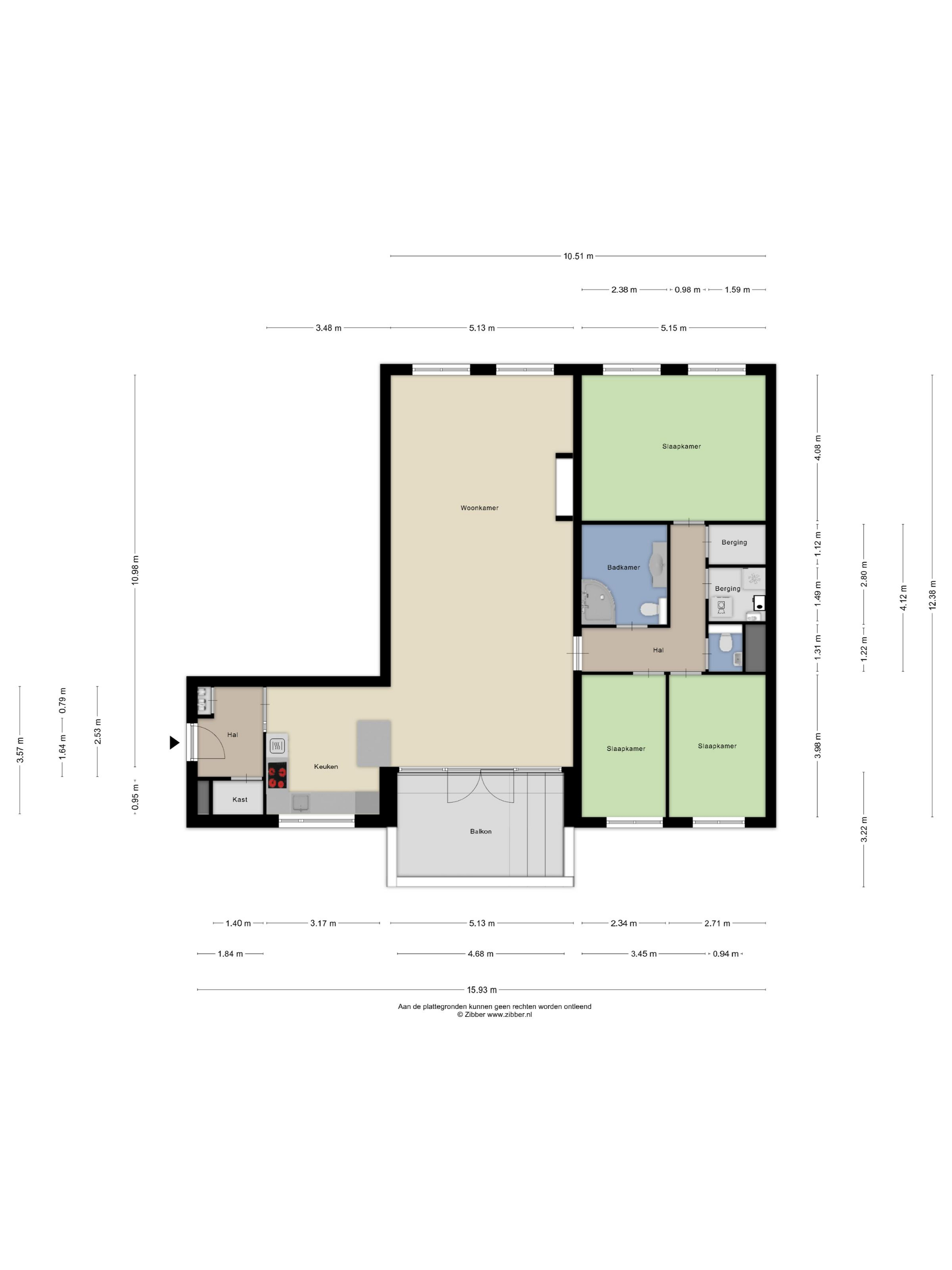 Plattegrond 1 van Brouwersgracht 38