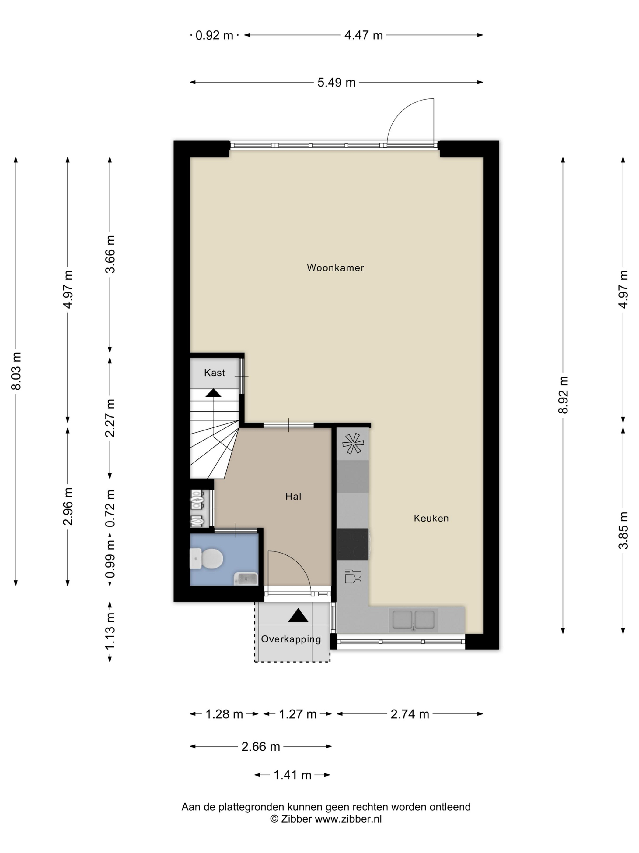Plattegrond 1 van Jan Campertweg 3