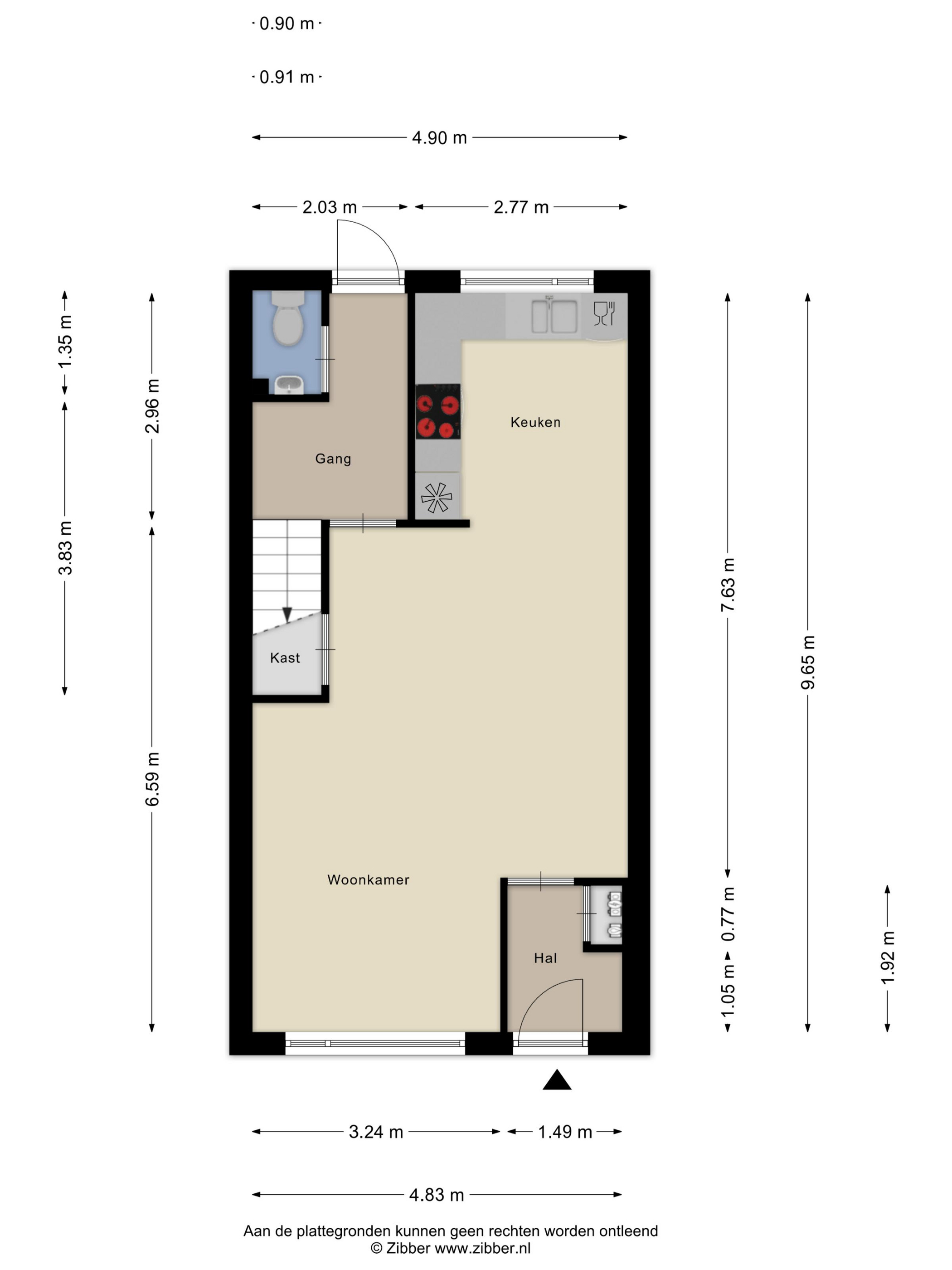 Plattegrond 1 van Warendorp 53