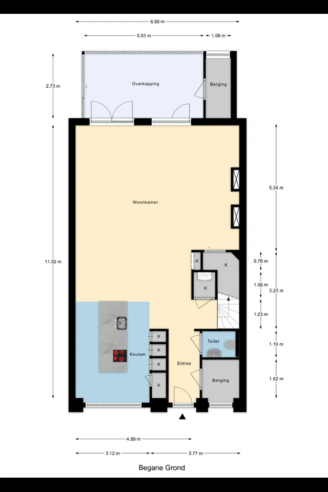 Plattegrond 1 van Korenbloem 33