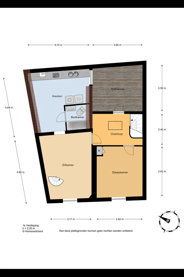 Plattegrond 2 van Voorstraat 178