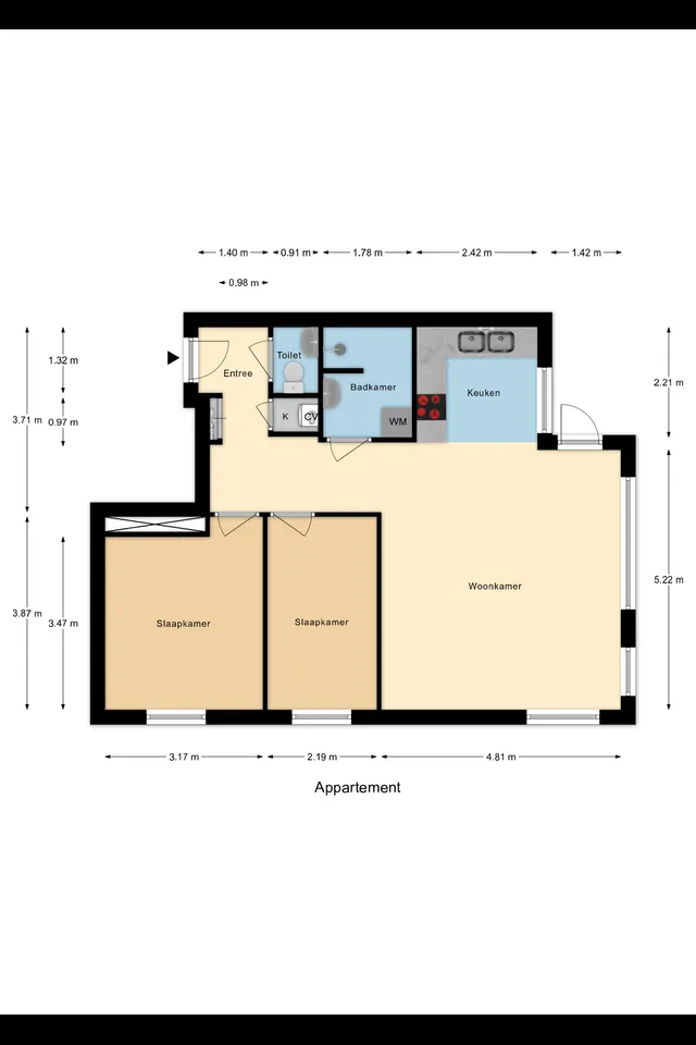 Plattegrond 1 van Amer 88