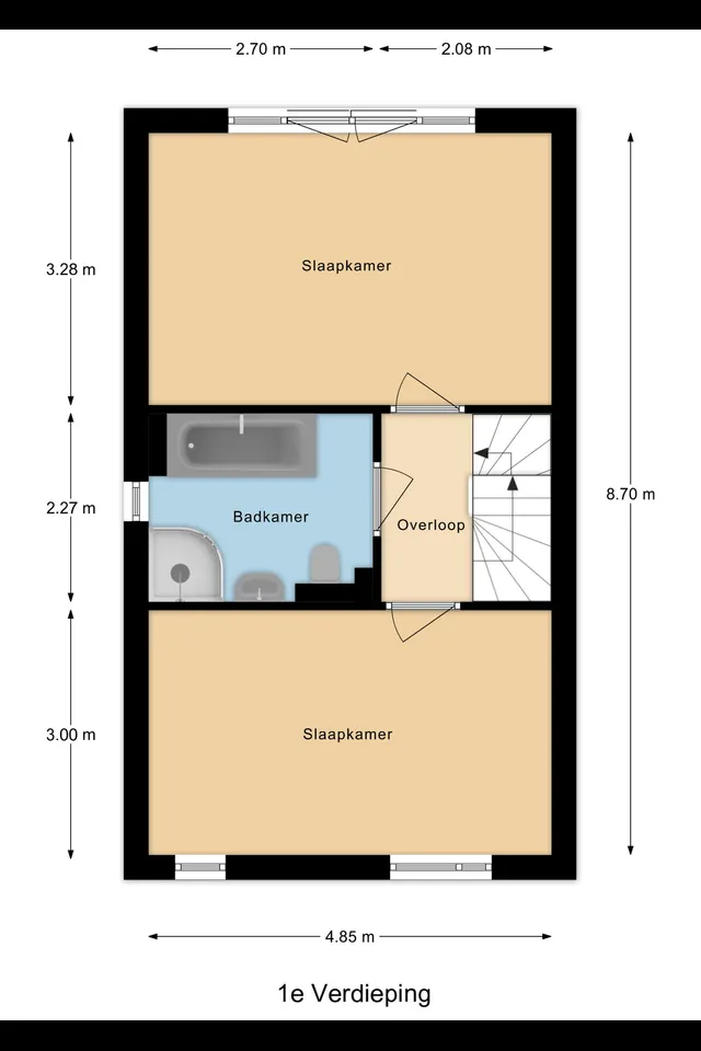 Plattegrond 2 van Zuiderparklaan 42