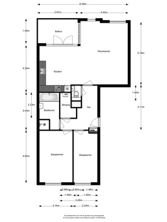 Plattegrond 1 van Jan Wolkerslaan 53