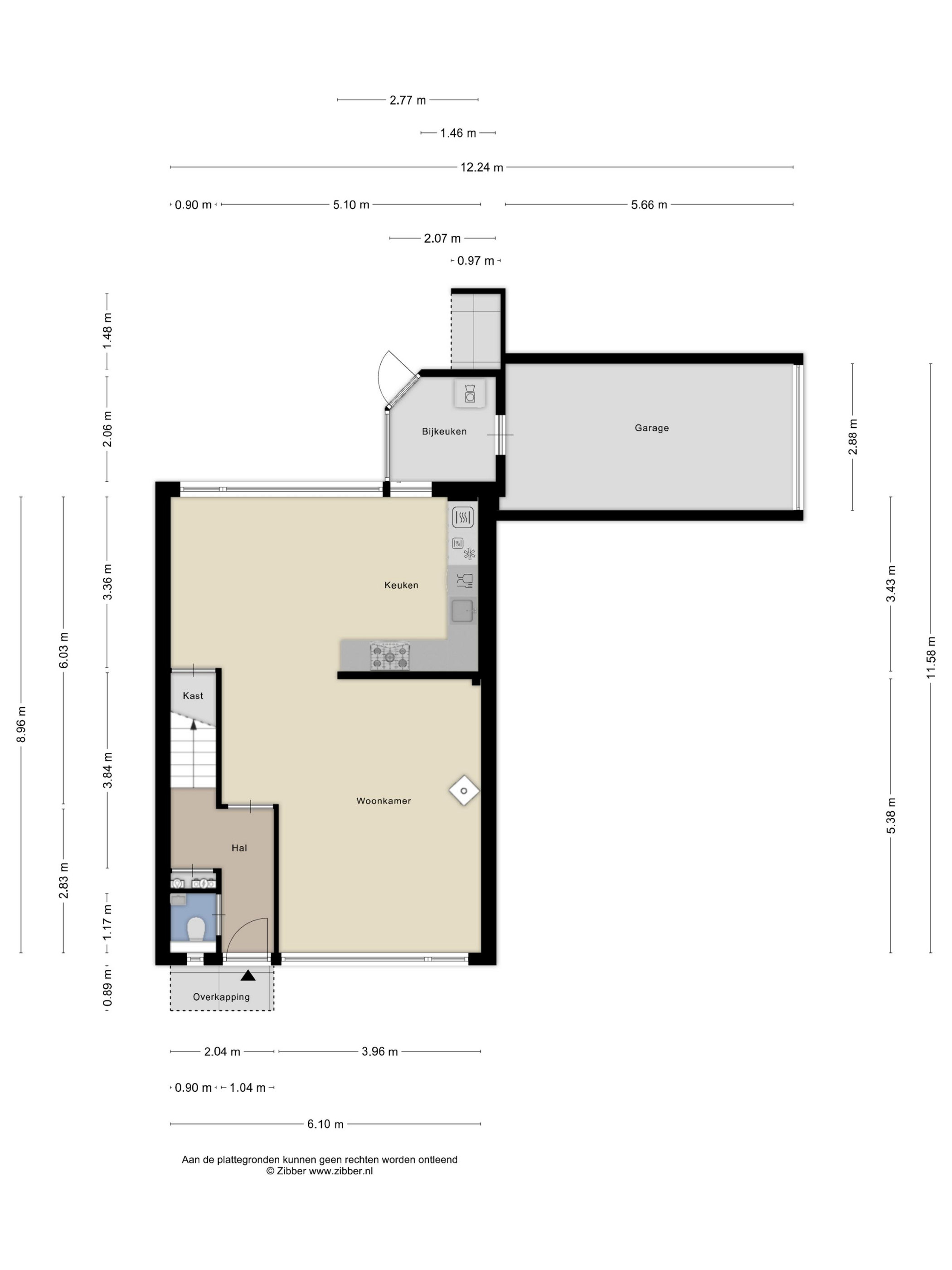 Plattegrond 1 van Noorderkroon 22