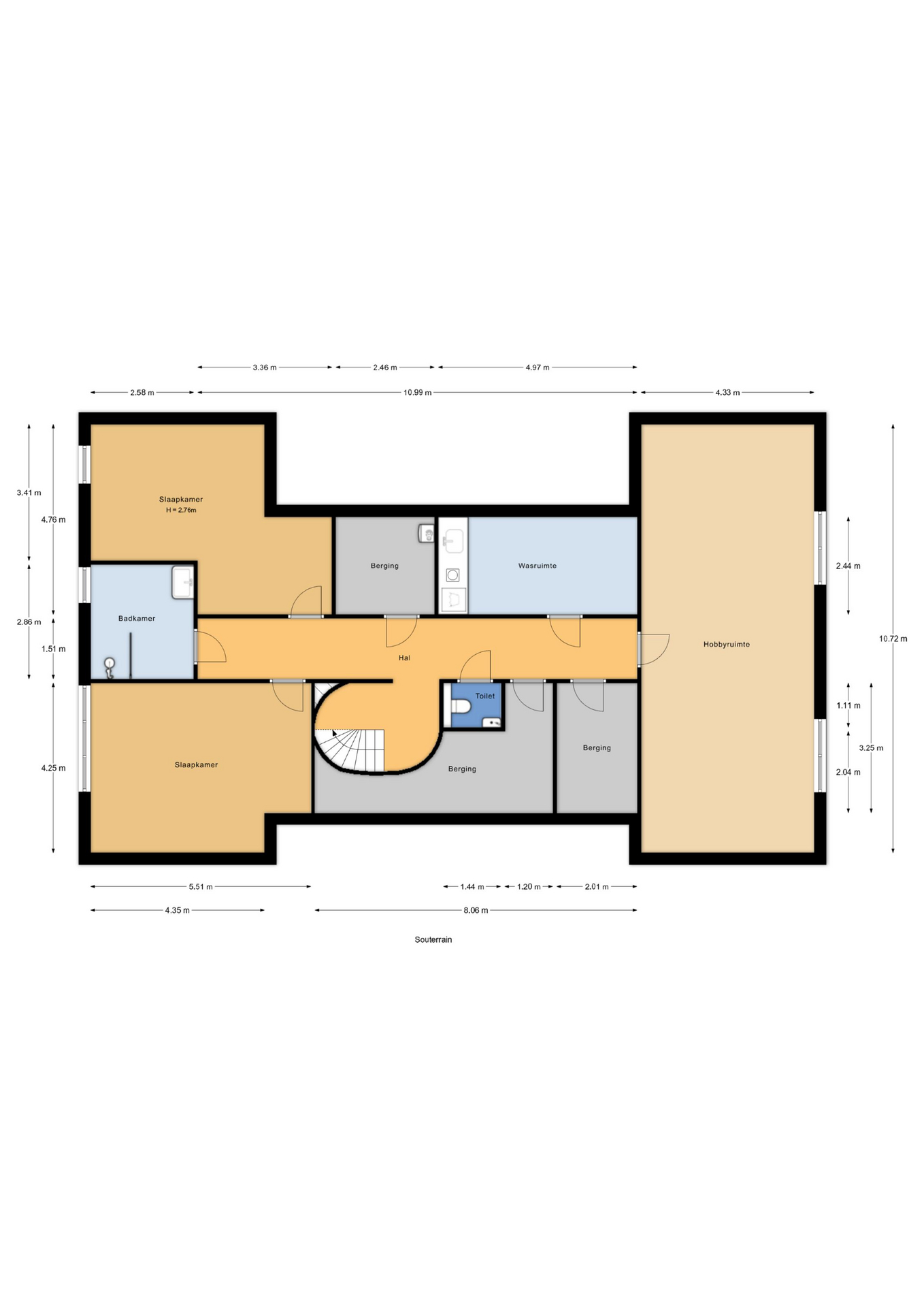 Plattegrond 1 van Doornweg 6b