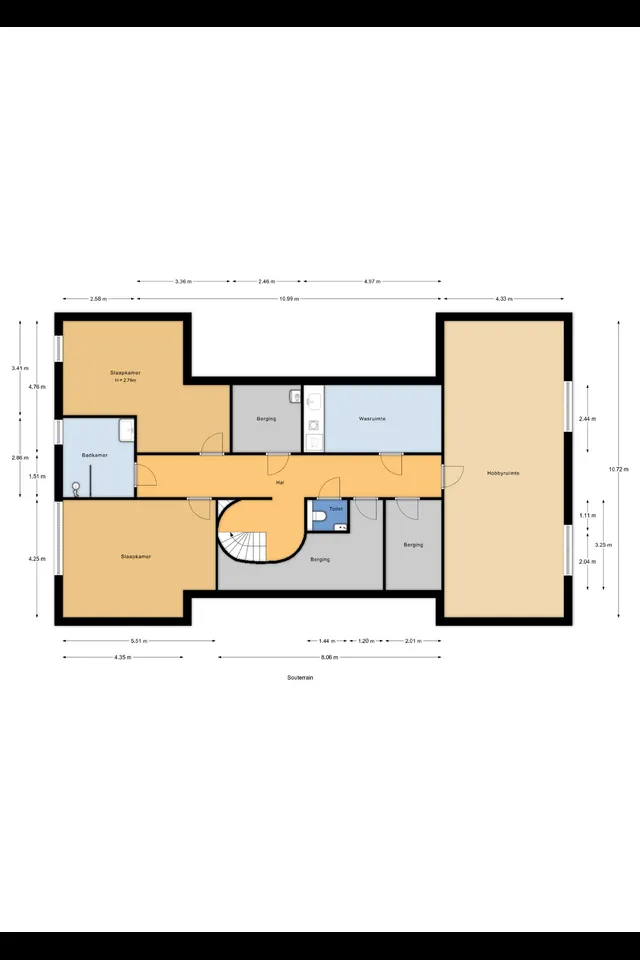 Plattegrond 1 van Doornweg 6b