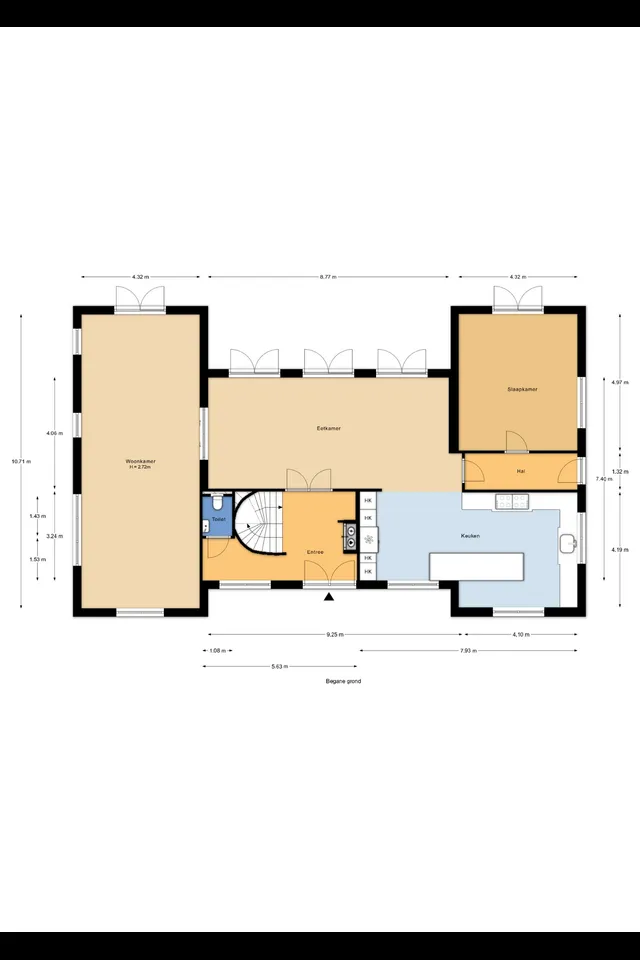 Plattegrond 2 van Doornweg 6b