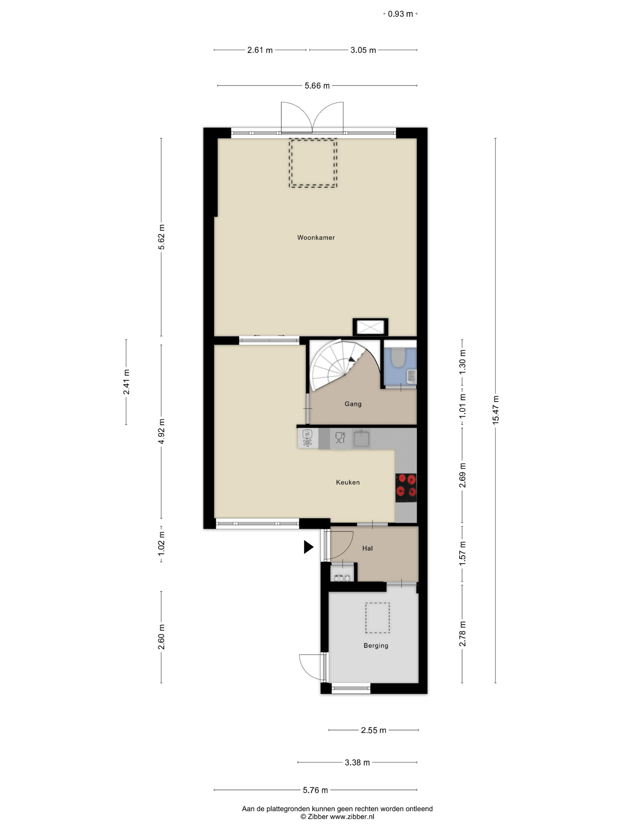Plattegrond 1 van Kamgras 3