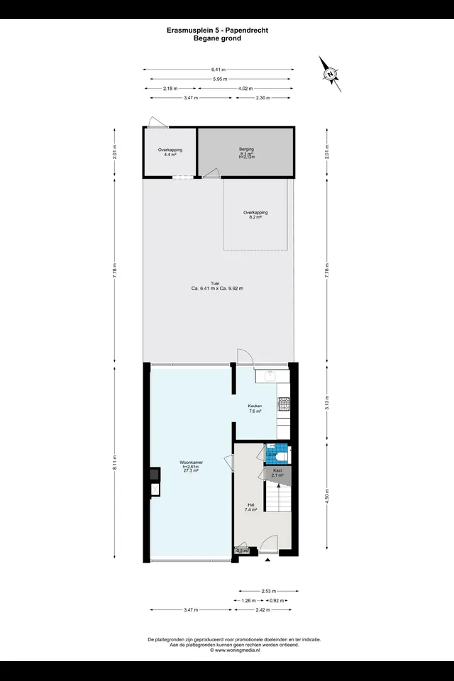 Plattegrond 1 van Erasmusplein 5