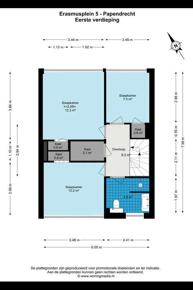 Plattegrond 2 van Erasmusplein 5
