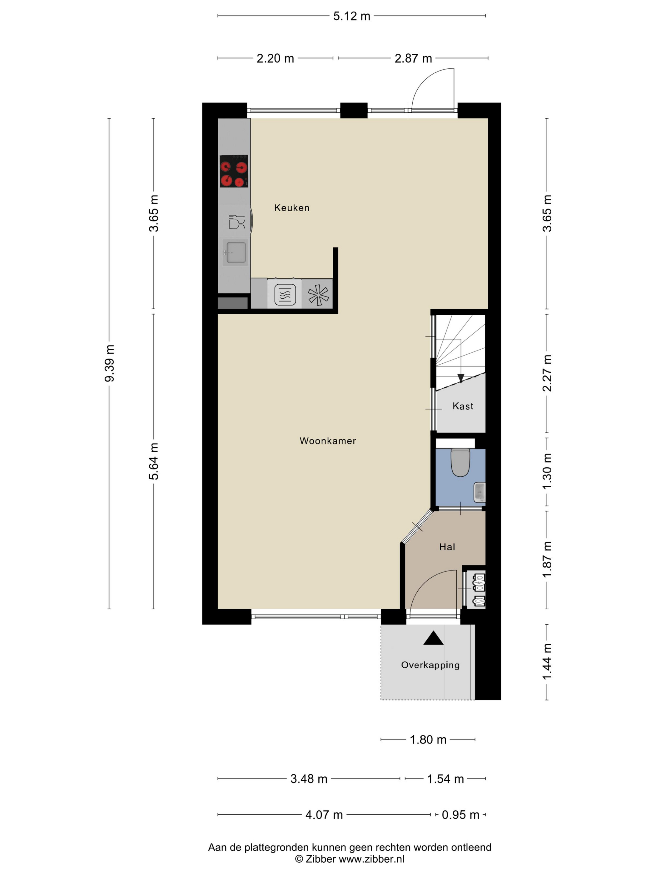 Plattegrond 1 van Zeezwaluw 3