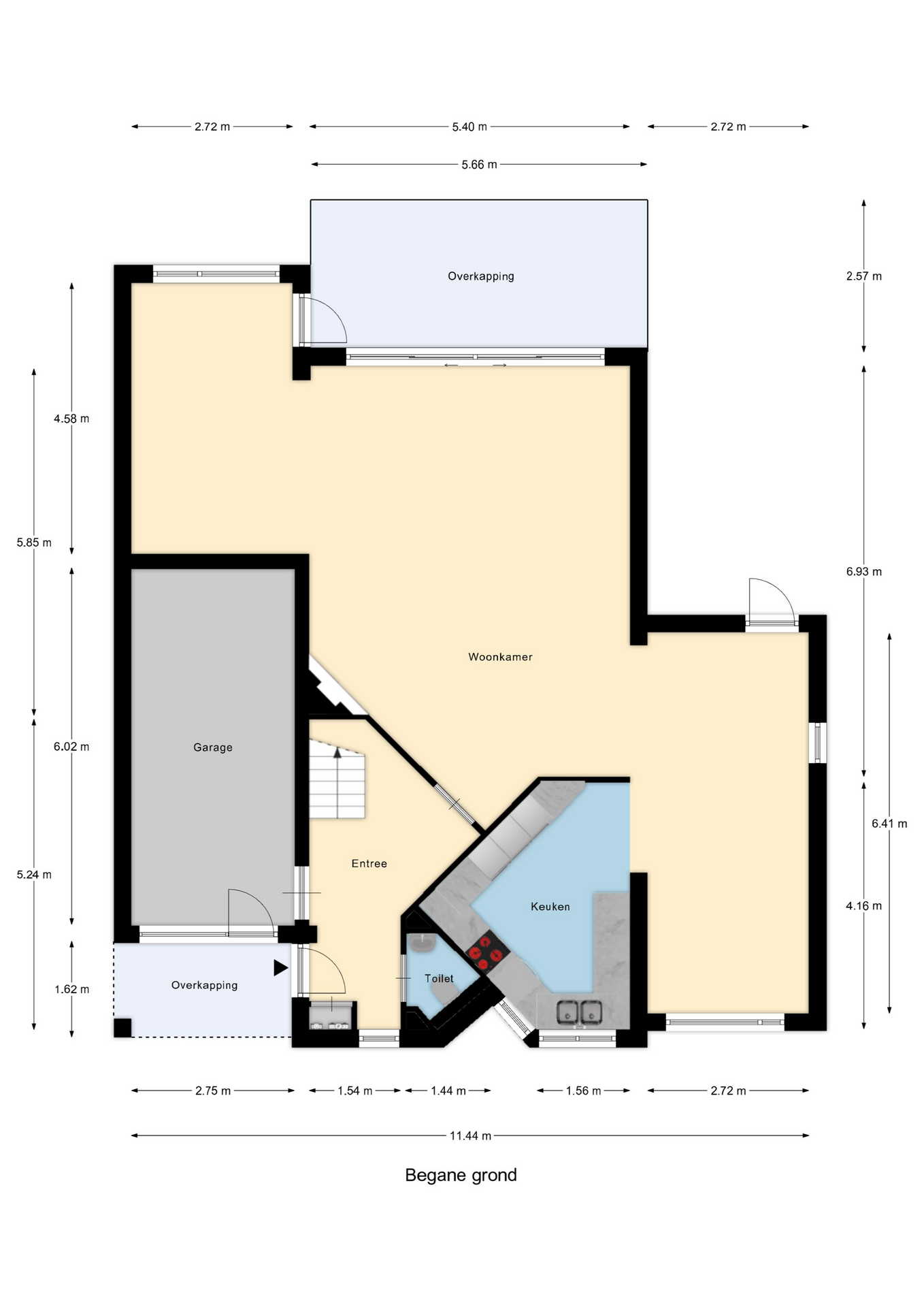 Plattegrond 1 van Molenweg 15