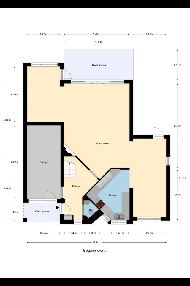 Plattegrond 1 van Molenweg 15