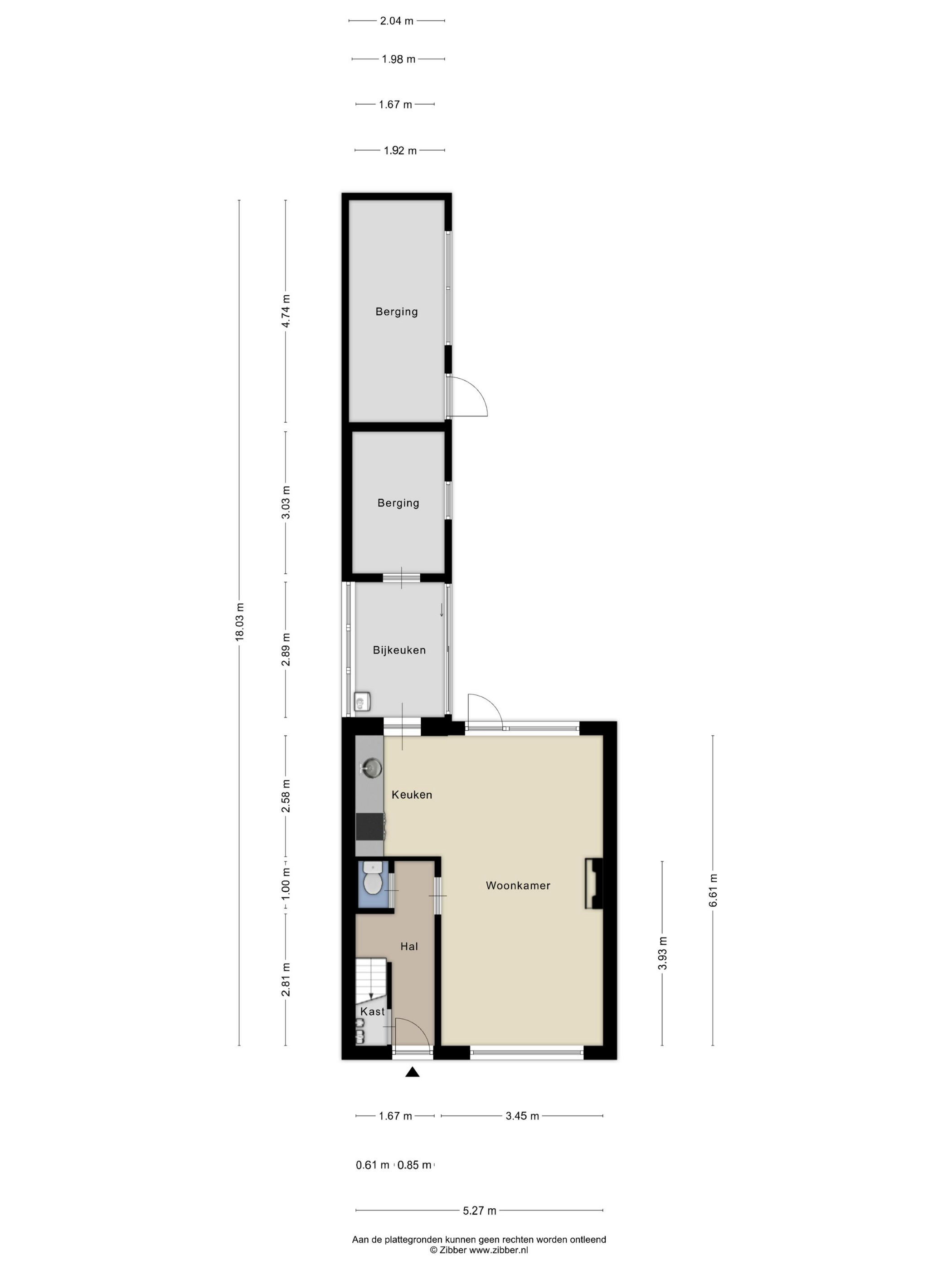 Plattegrond 1 van Cort van der Lindenstraat 47