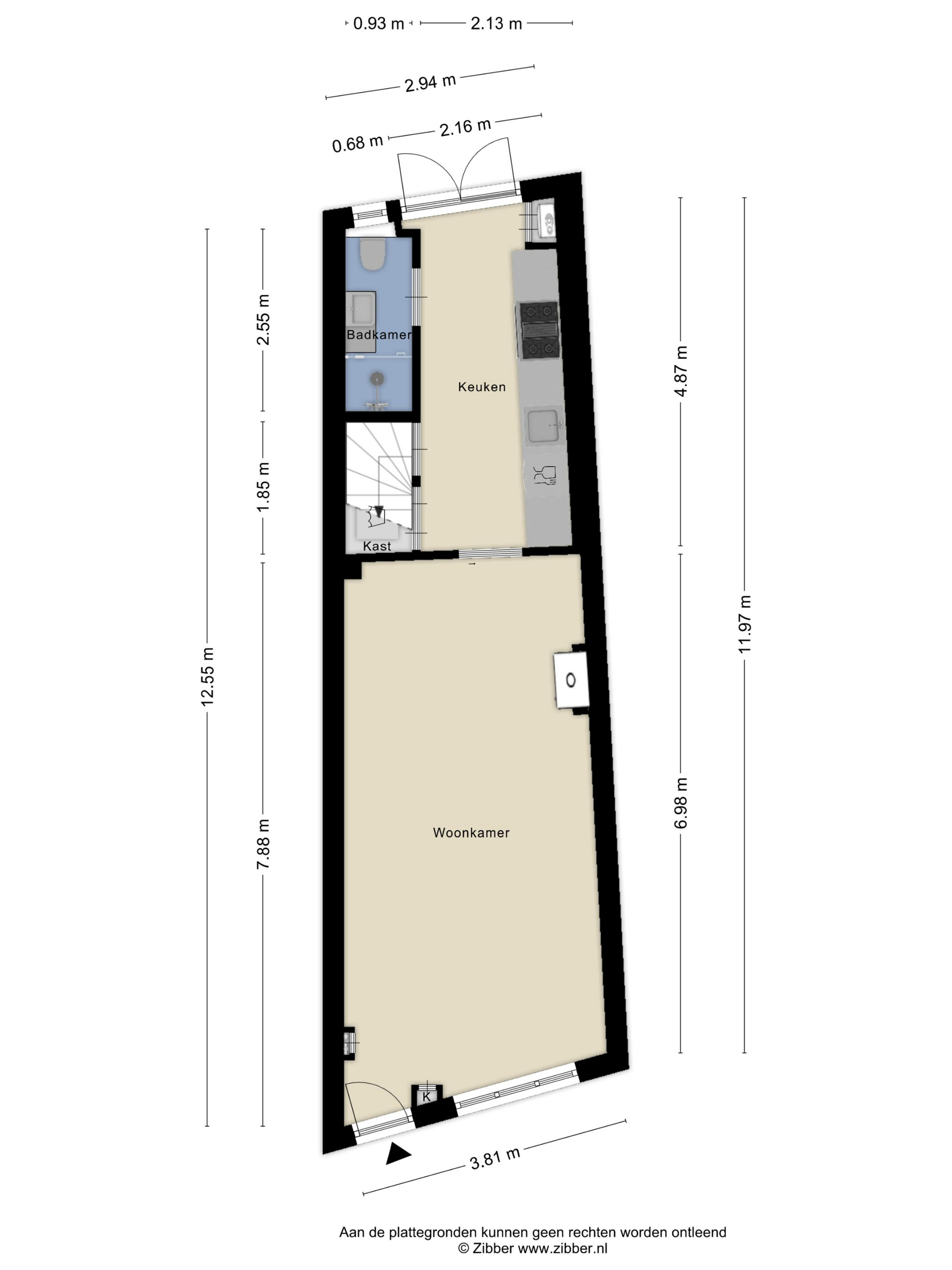 Plattegrond 1 van Jaagpad 17