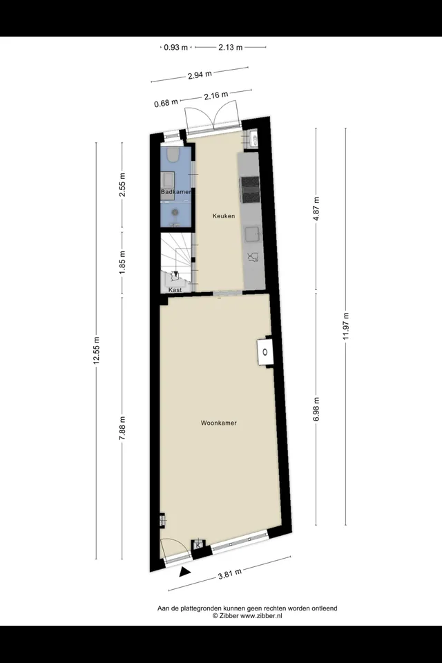 Plattegrond 1 van Jaagpad 17