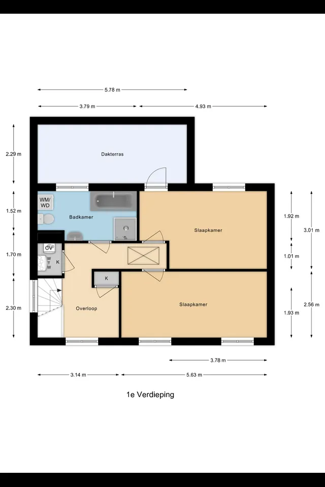 Plattegrond 2 van Westzanddijk 59