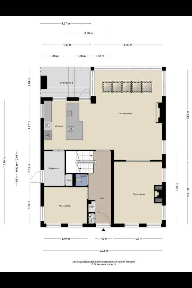 Plattegrond 1 van 's-Gravenbroekseweg 75