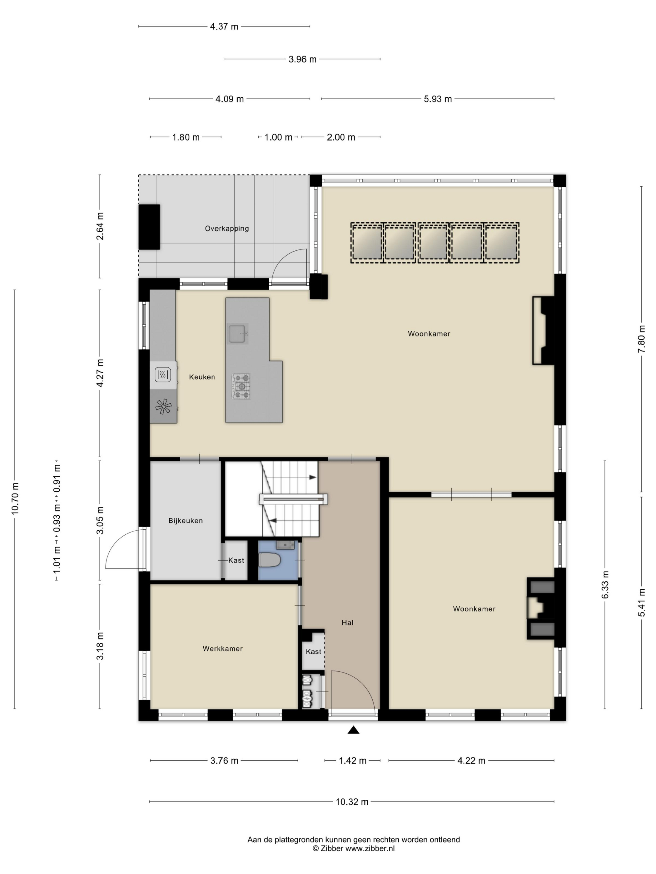 Plattegrond 1 van 's-Gravenbroekseweg 75