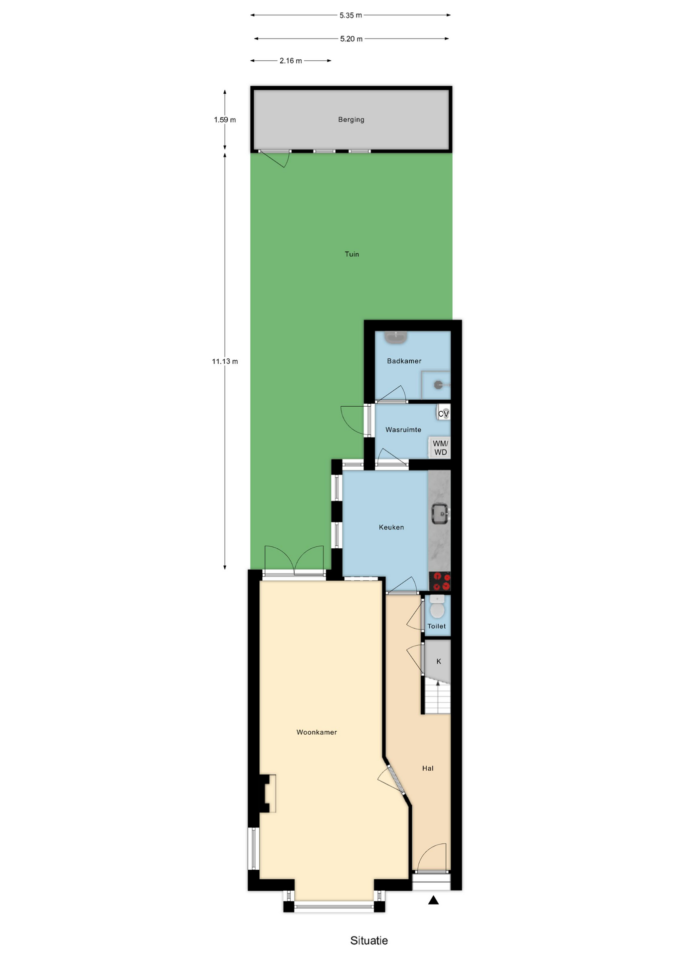 Plattegrond 1 van Julianastraat 14