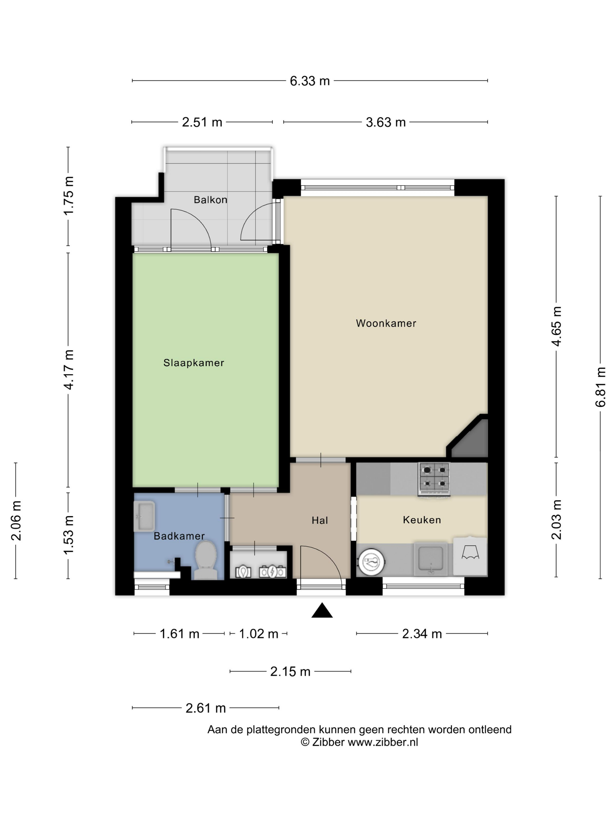 Plattegrond 1 van Oranje-Nassaulaan 53