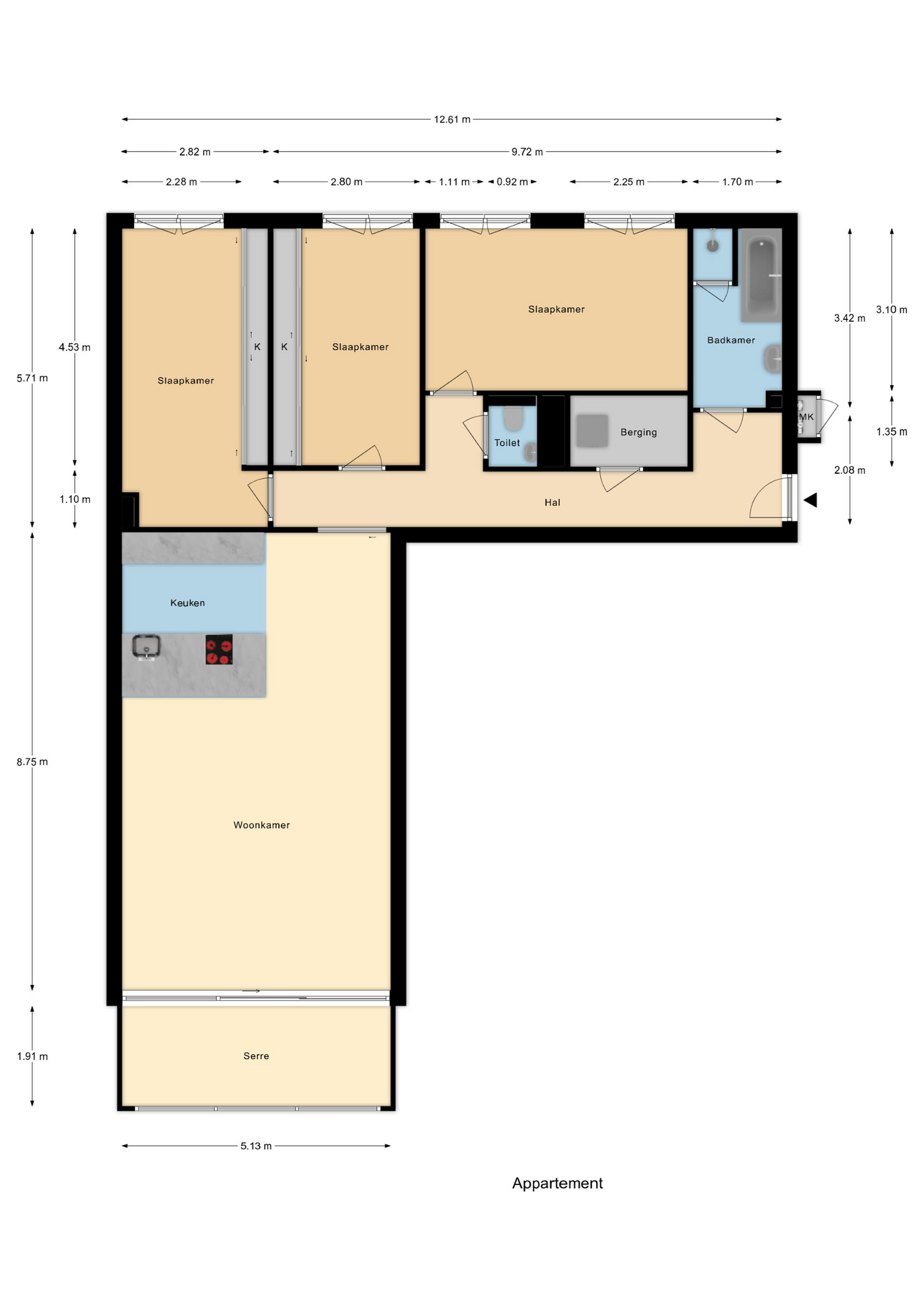 Plattegrond 1 van Cor Kieboomplein 300