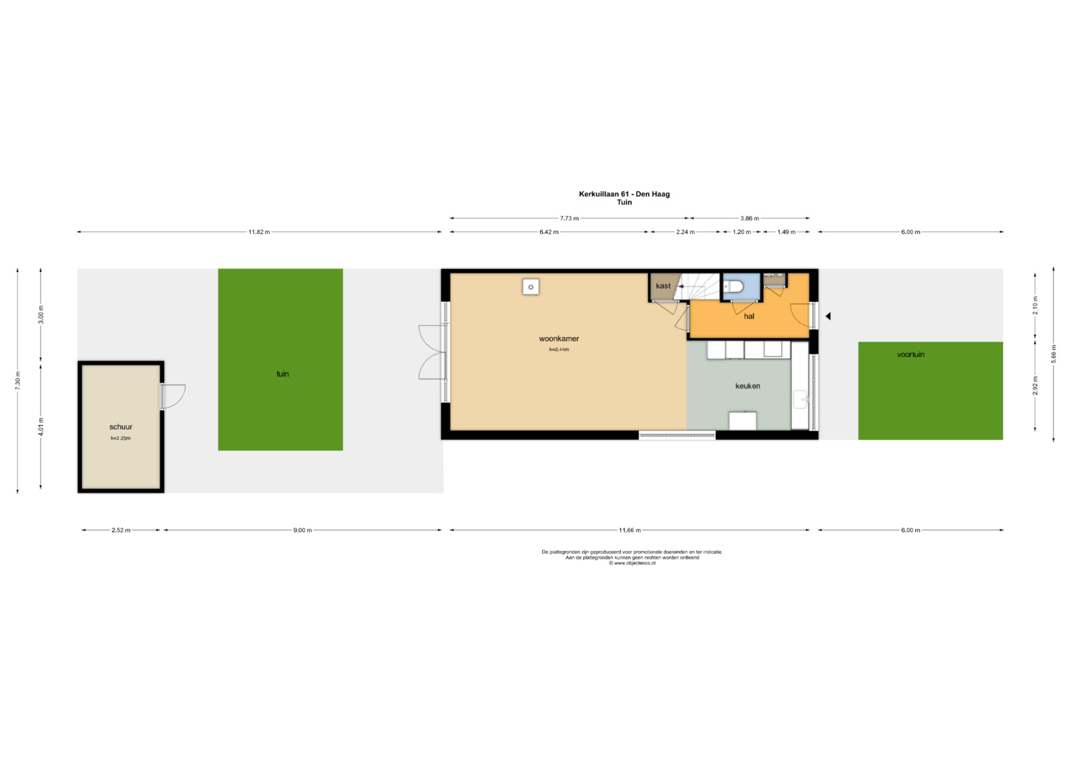 Plattegrond 1 van Kerkuillaan 61
