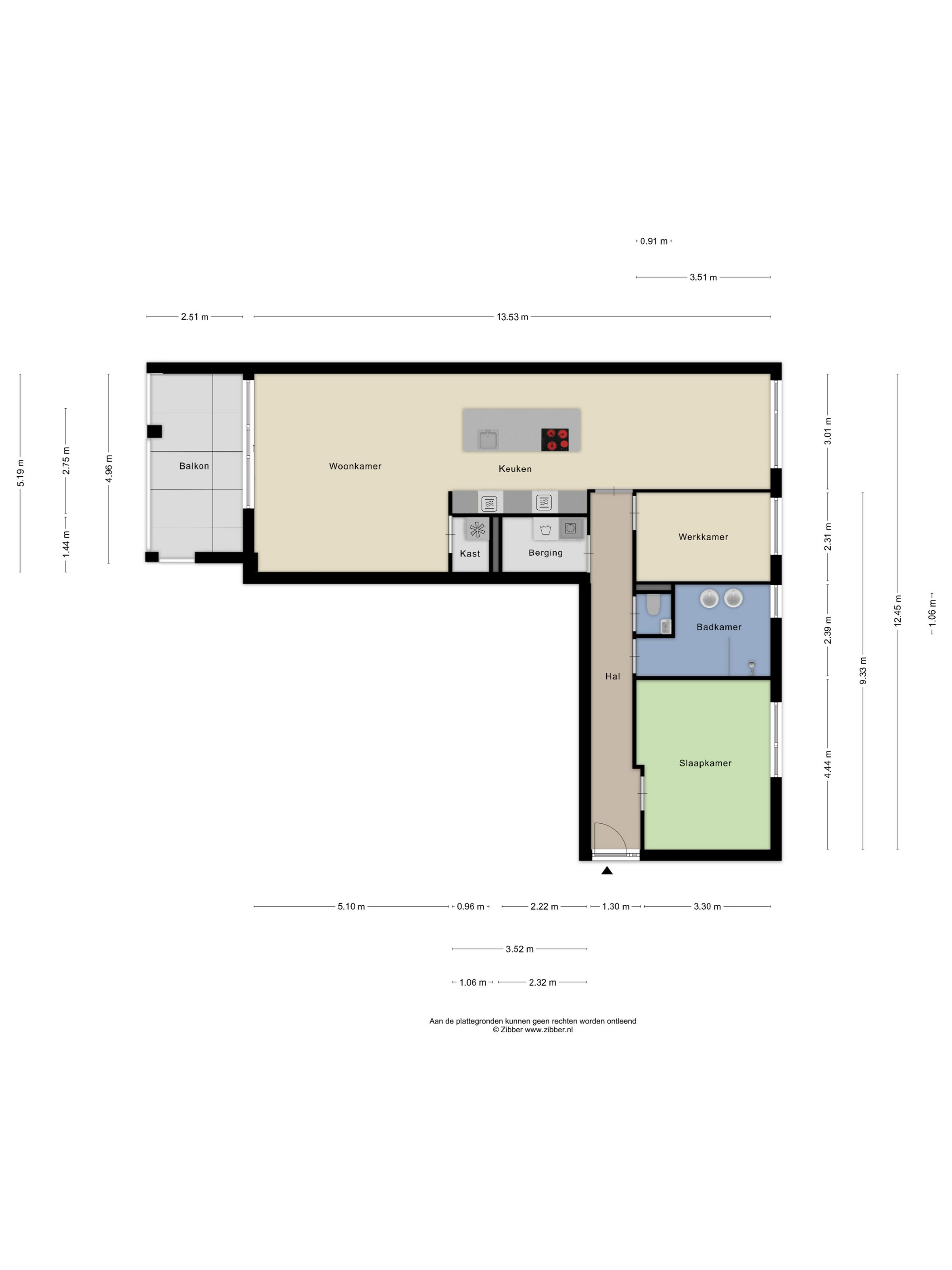 Plattegrond 1 van Waterhuis 40