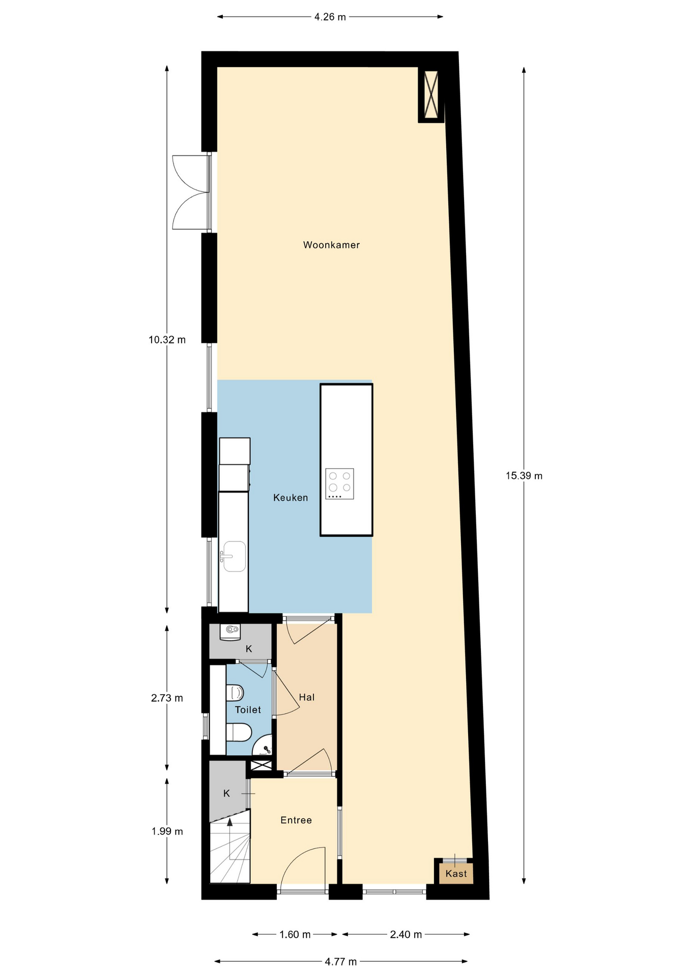 Plattegrond 1 van Turfkade 34
