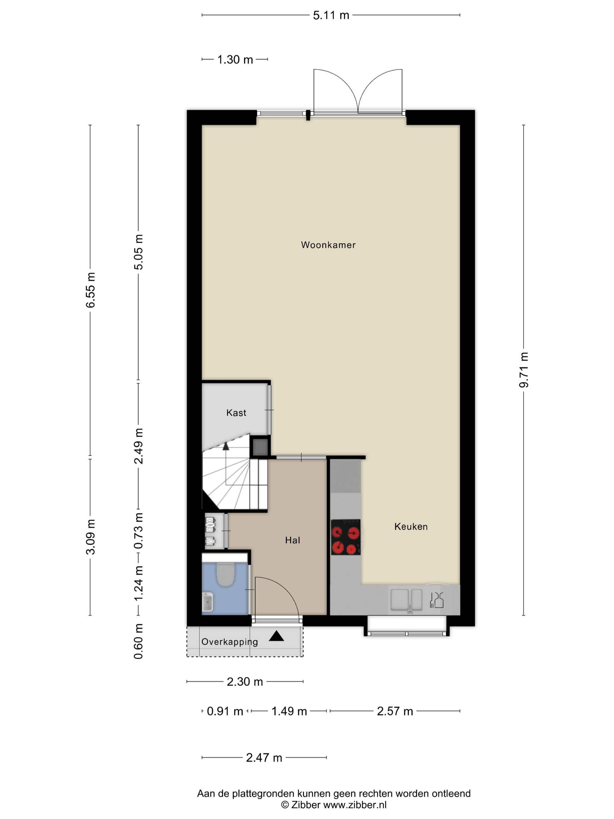 Plattegrond 1 van Buddinghof 5