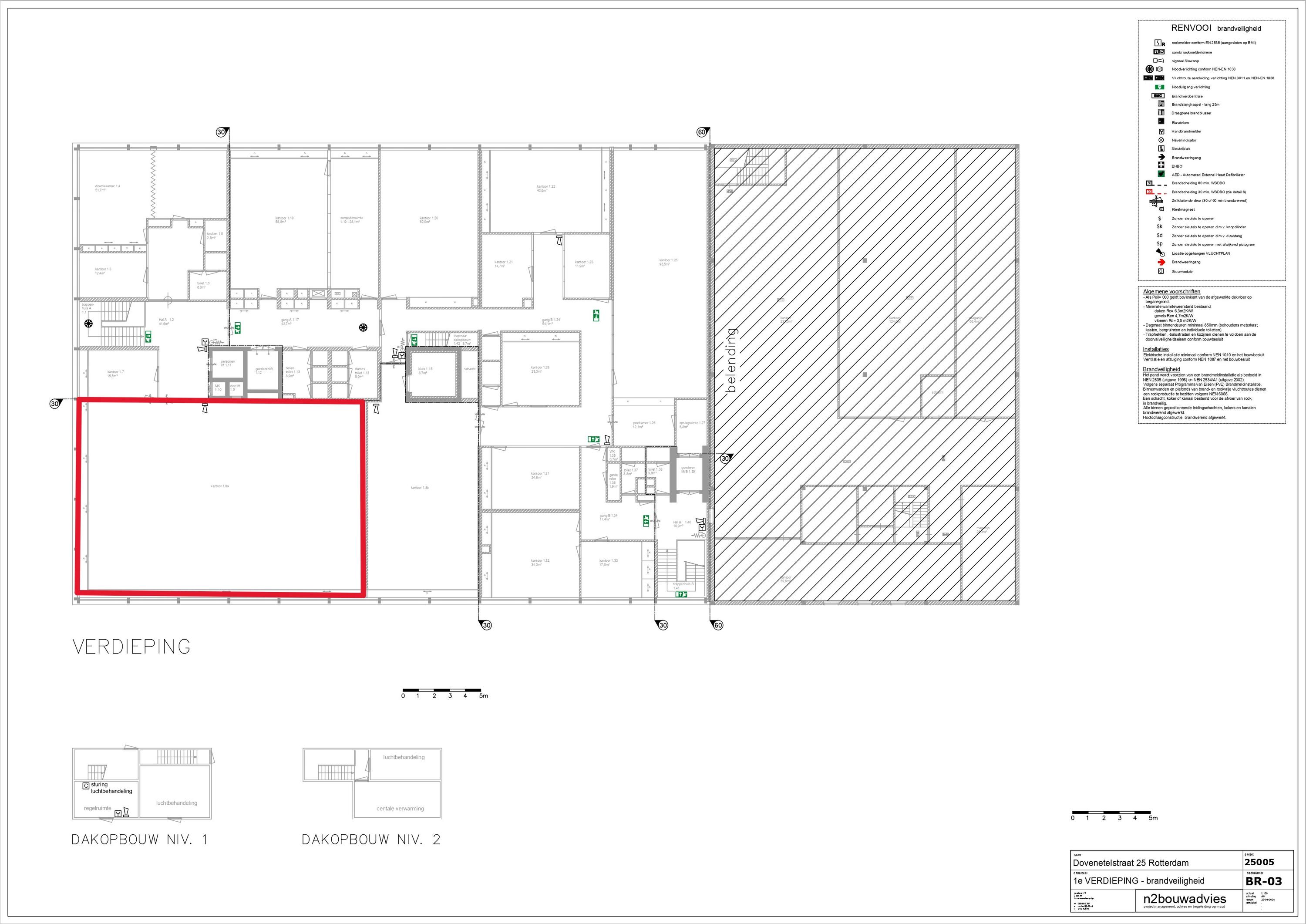 Plattegrond 1 van Dovenetelstraat 25