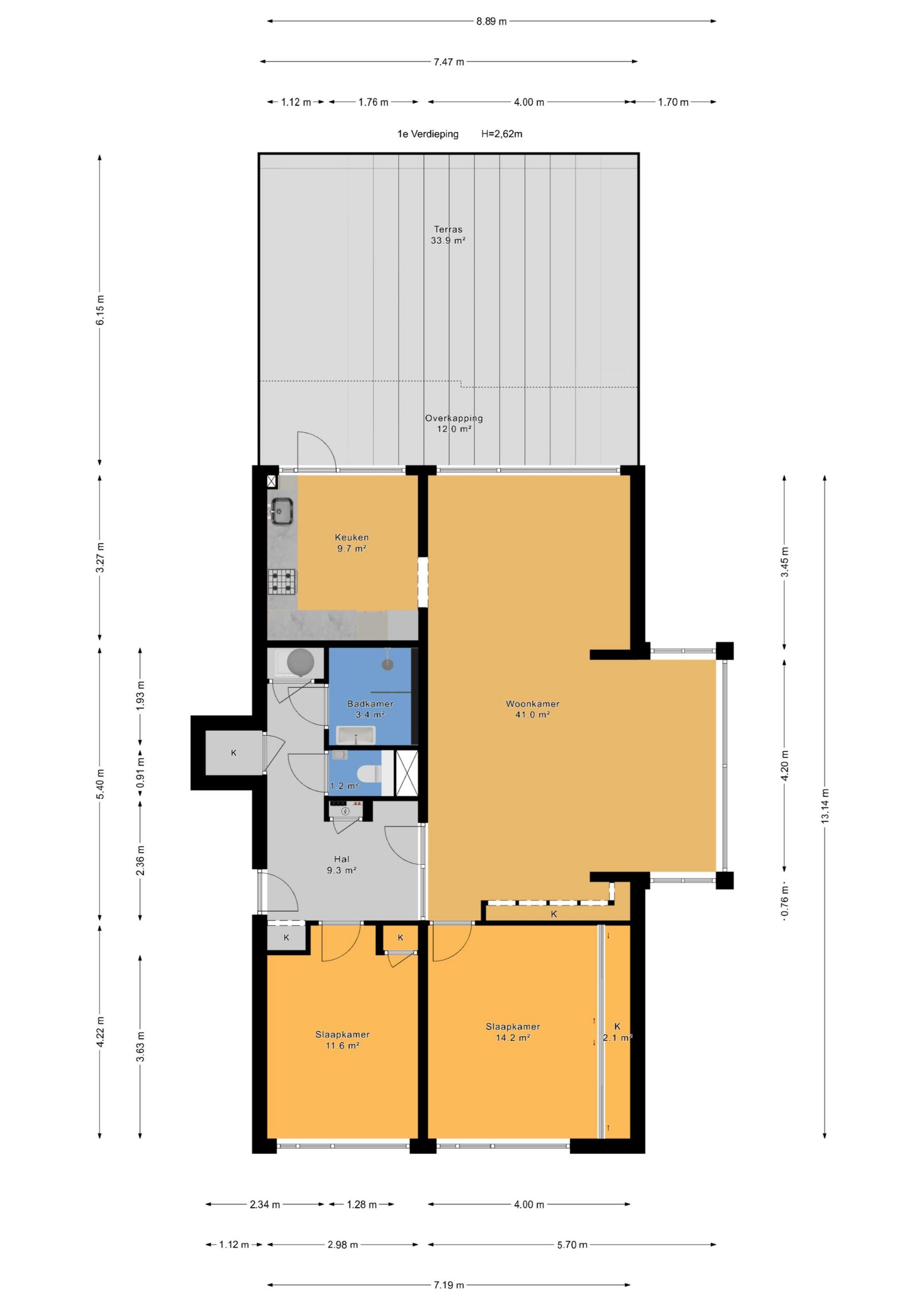 Plattegrond 1 van Jacques Urlusstraat 3