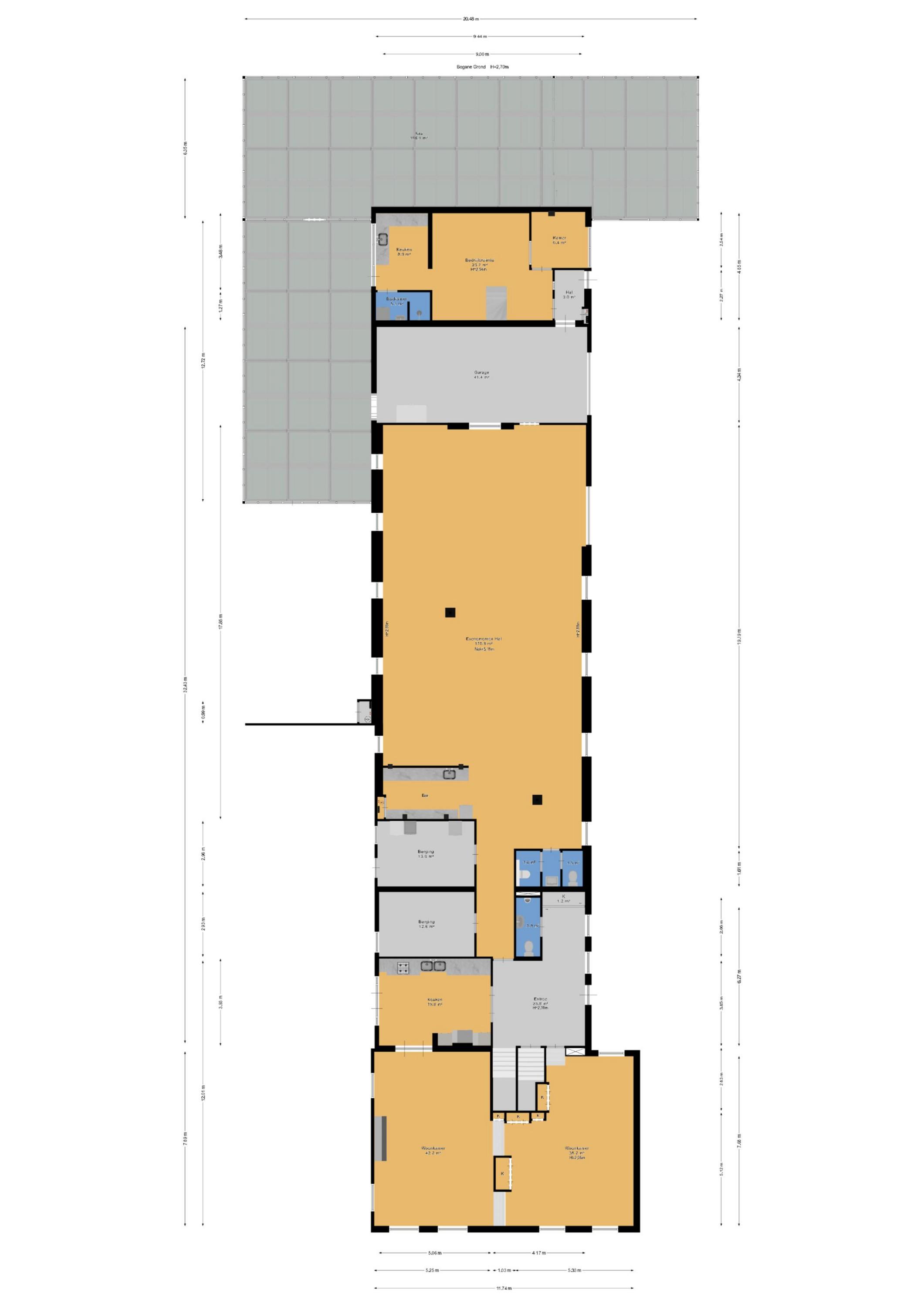 Plattegrond 1 van Poeldijkseweg 13