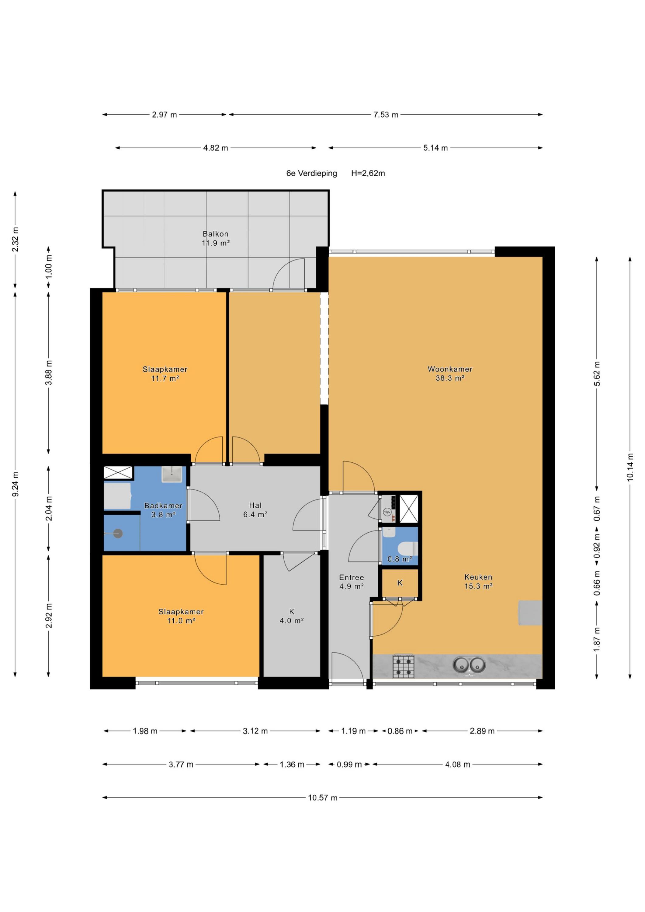 Plattegrond 1 van Sirtemastraat 251