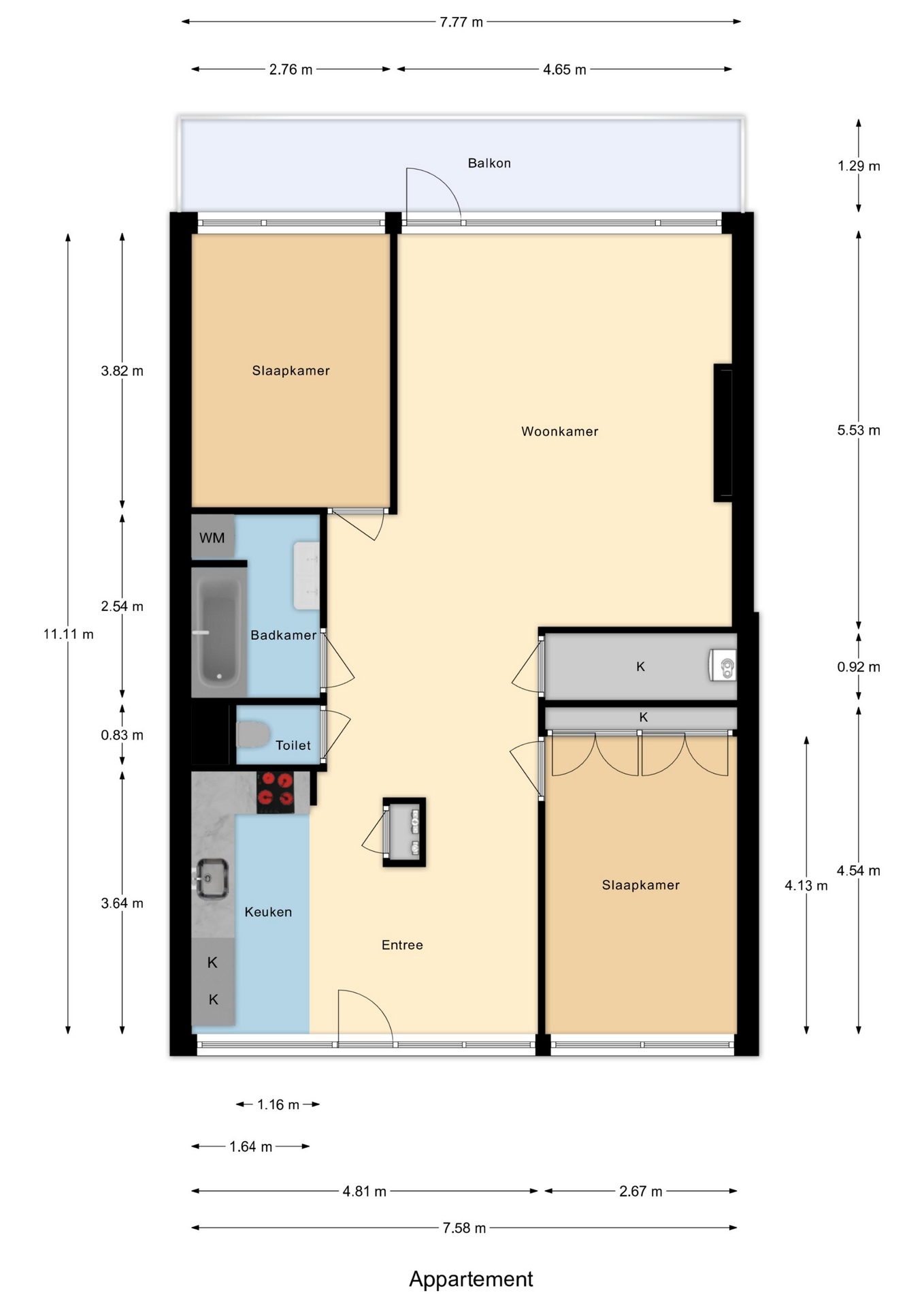 Plattegrond 1 van Anatole Franceplaats 482
