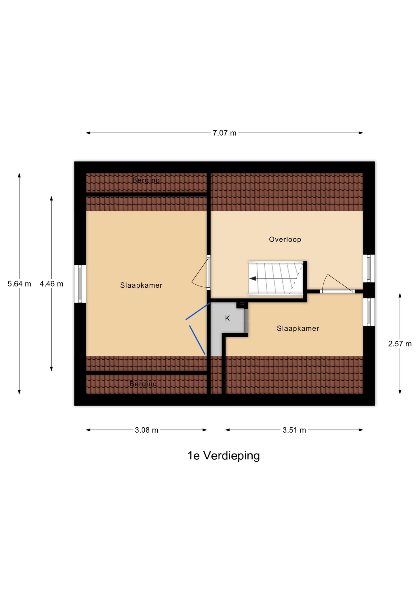 Plattegrond 1 van Duinoordseweg 22