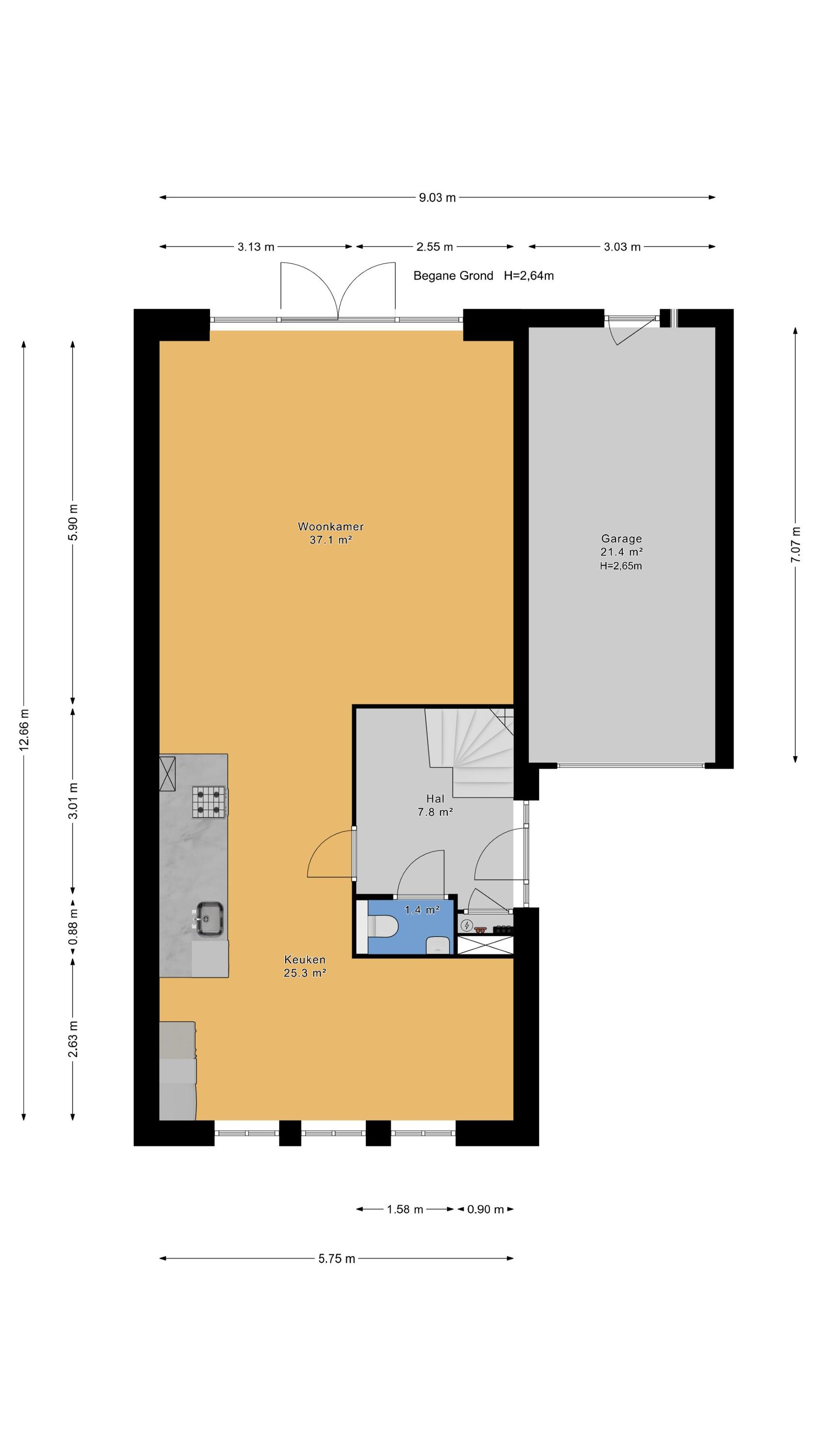 Plattegrond 1 van Wintercyclaam 6