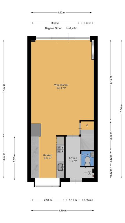 Plattegrond 1 van Vrouwenmantel 13