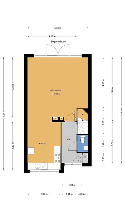 Plattegrond 1 van Pottenbakkerstraat 27