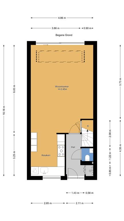 Plattegrond 1 van Kroosvaren 59
