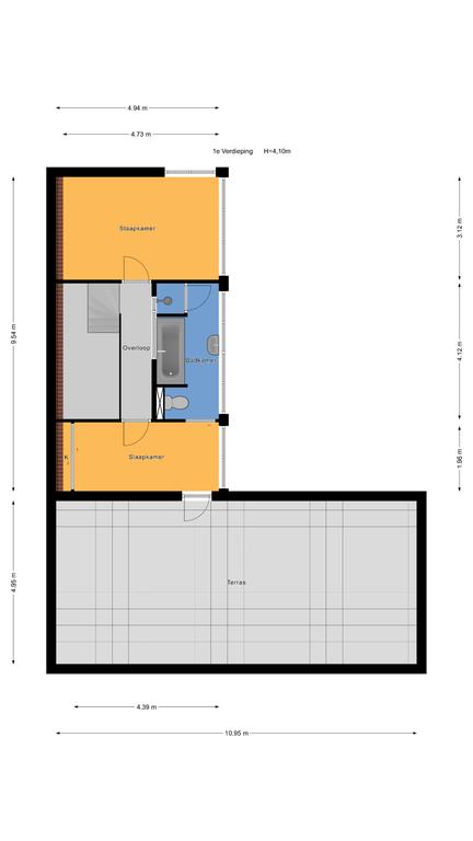 Plattegrond 1 van Bottgerwater 46