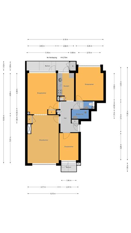 Plattegrond 1 van Spinozalaan 59