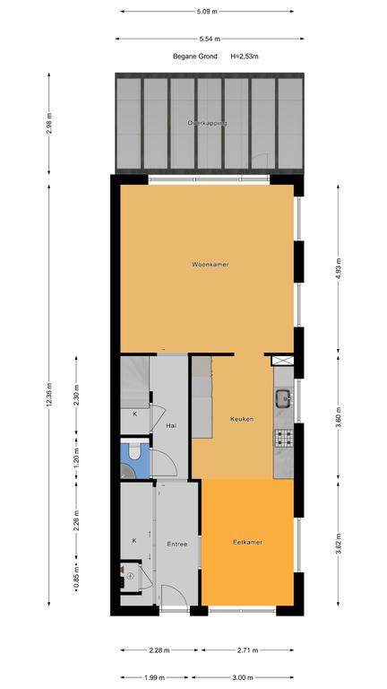 Plattegrond 1 van Blauw Glidkruid 54