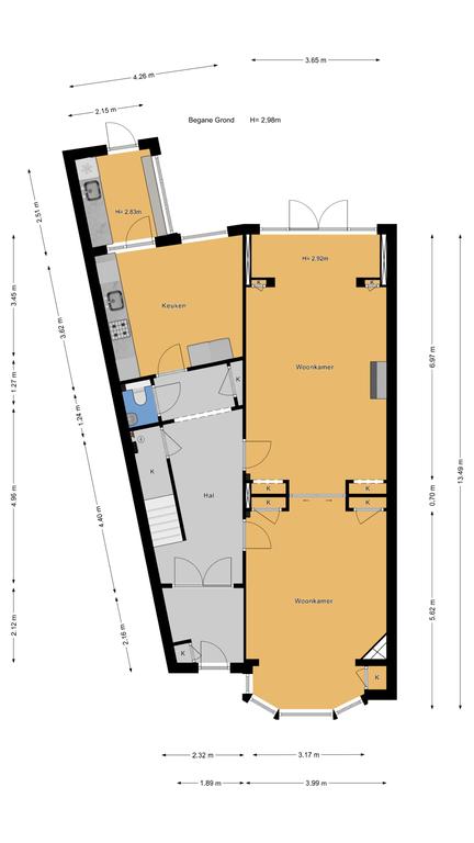 Plattegrond 1 van Da Costalaan 5
