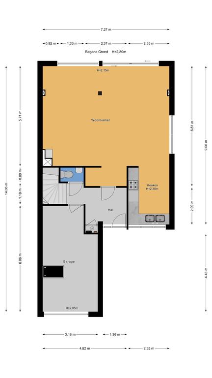 Plattegrond 1 van De Wielewaal 69