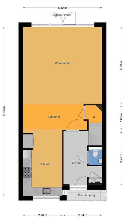 Plattegrond 1 van Hof van Leiden 53