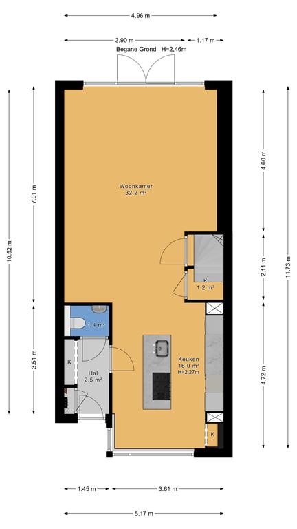 Plattegrond 1 van Kroosvaren 41