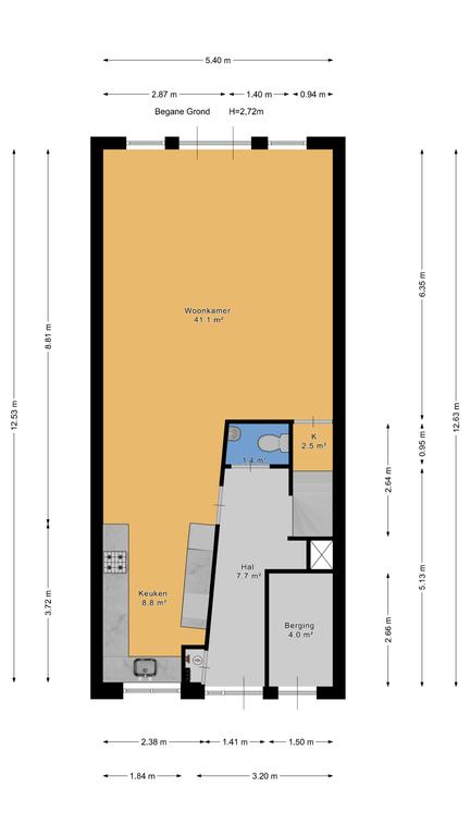 Plattegrond 1 van Hof van Koningsveld 19